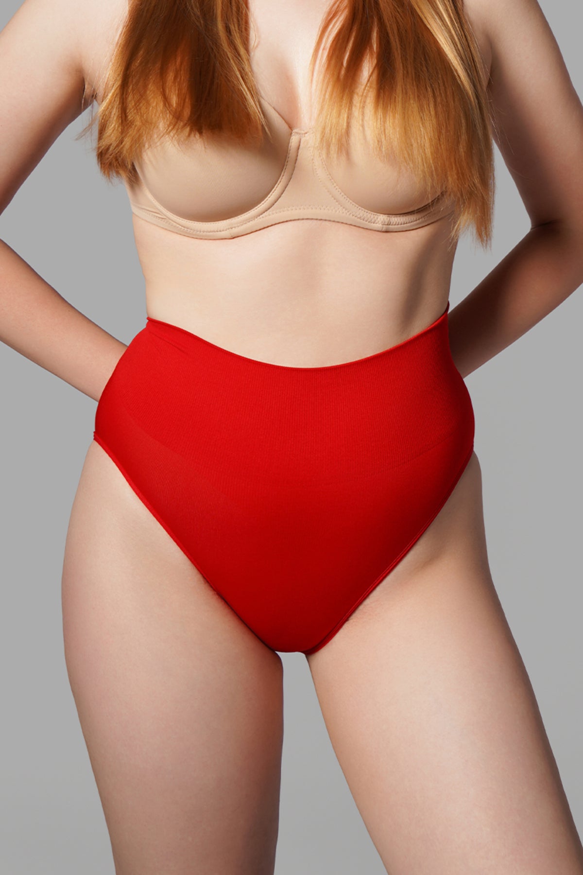 Toparlayıcı Slip Külot Korse – Kırmızı