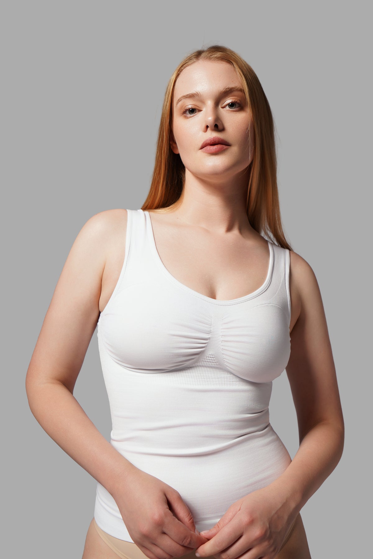 Toparlayıcı Korse Atlet – Beyaz