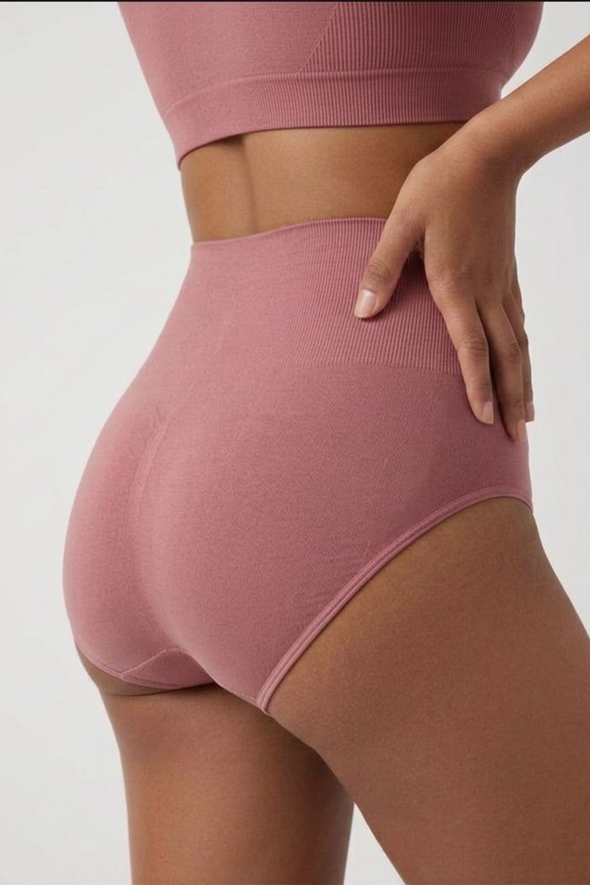 Toparlayıcı Slip Külot Korse – Gül Kurusu