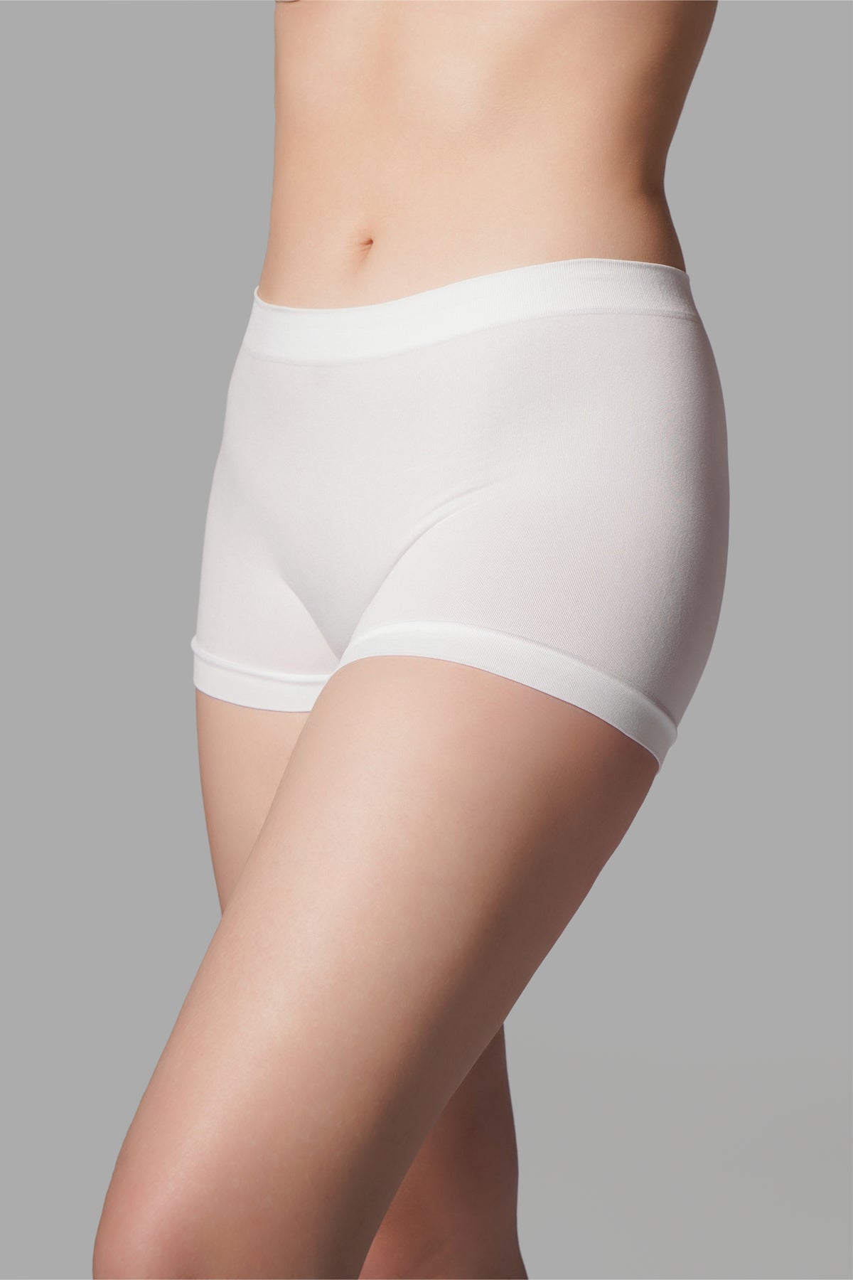 Toparlayıcı İz Yapmayan Örme Boxer – Beyaz