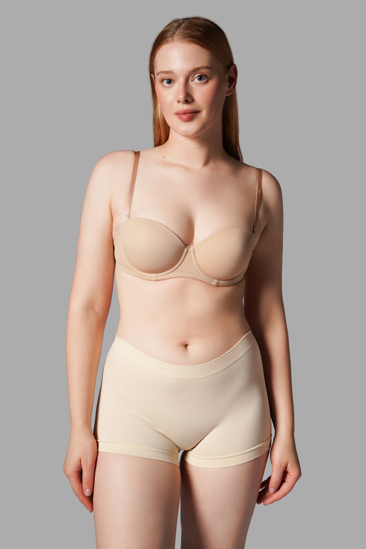 Toparlayıcı İz Yapmayan Örme Boxer – Bej