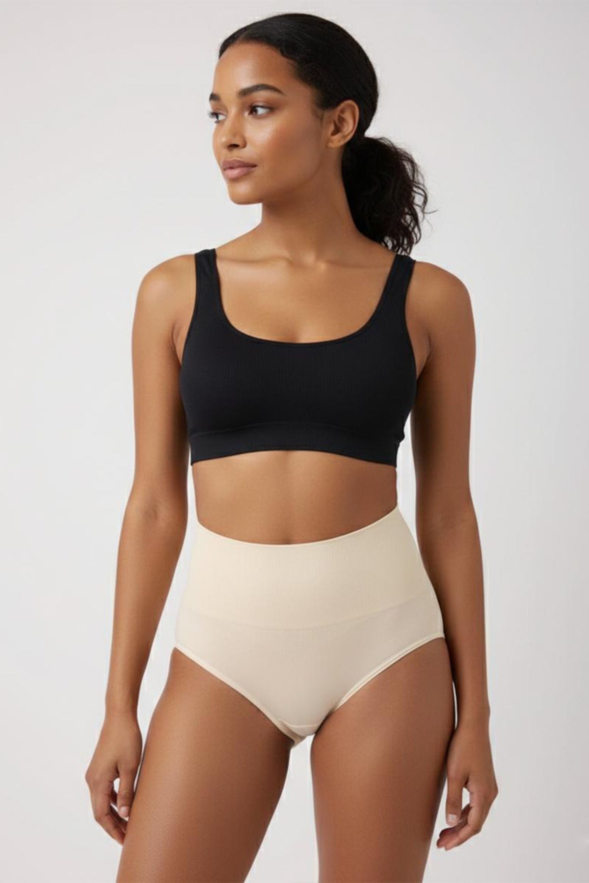 Toparlayıcı Slip Külot Korse – Bej
