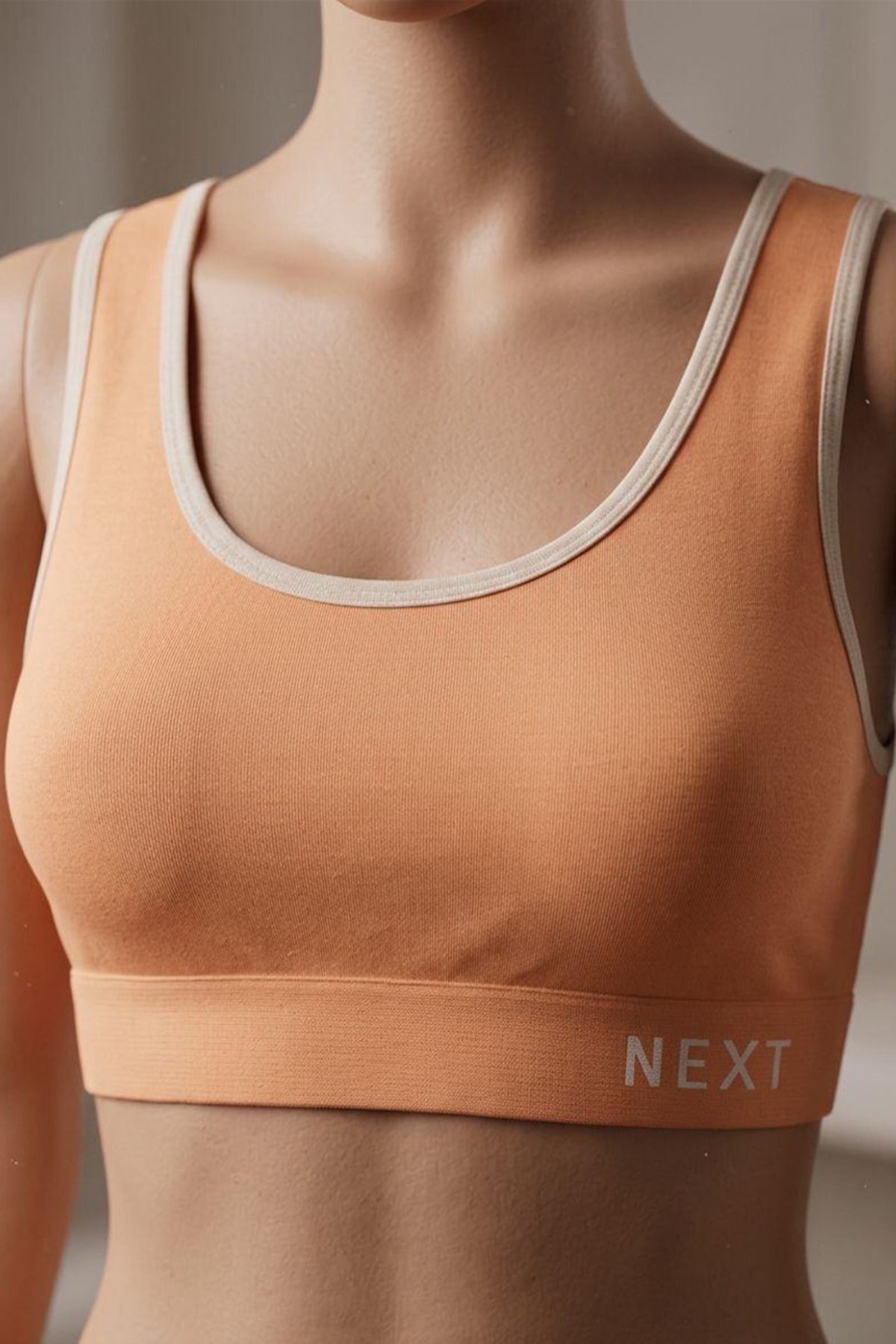 Next Baskılı Pedsiz Büstiyer – Turuncu