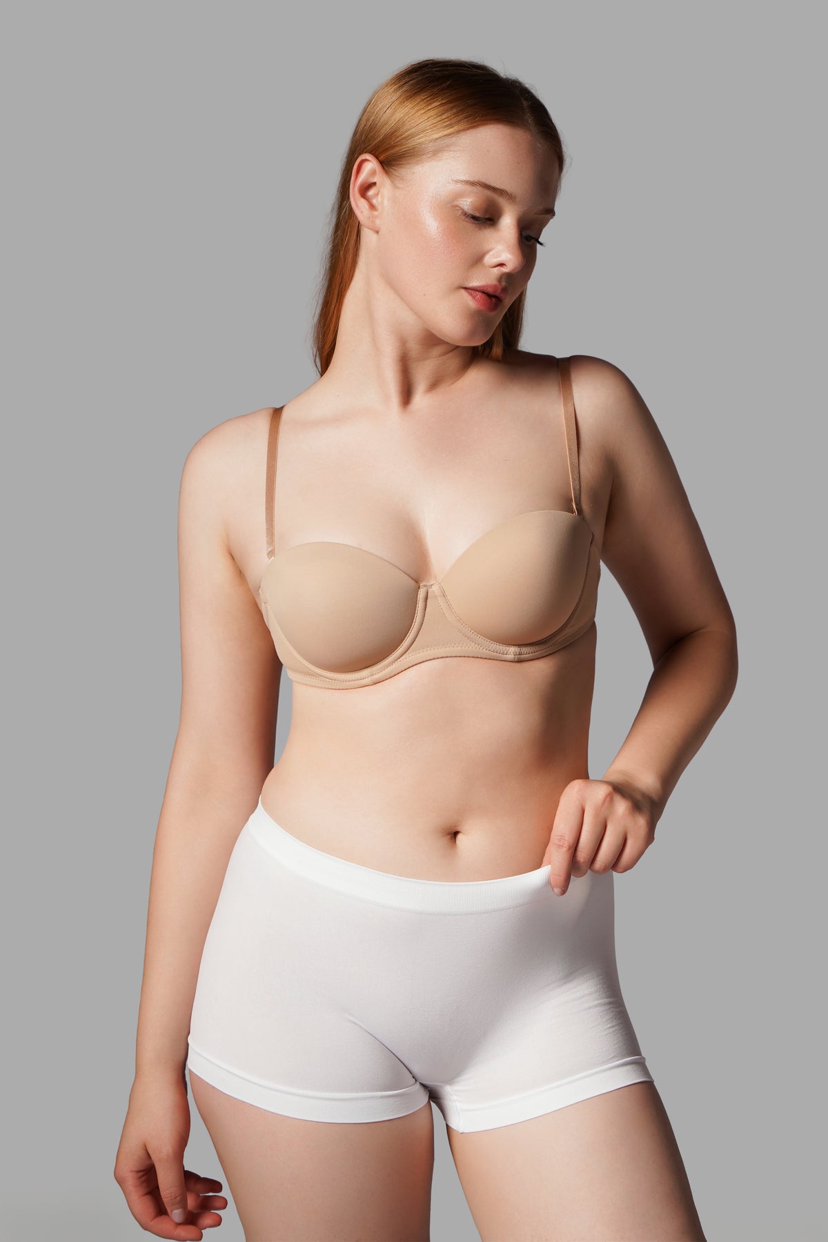 Toparlayıcı İz Yapmayan Örme Boxer – Beyaz