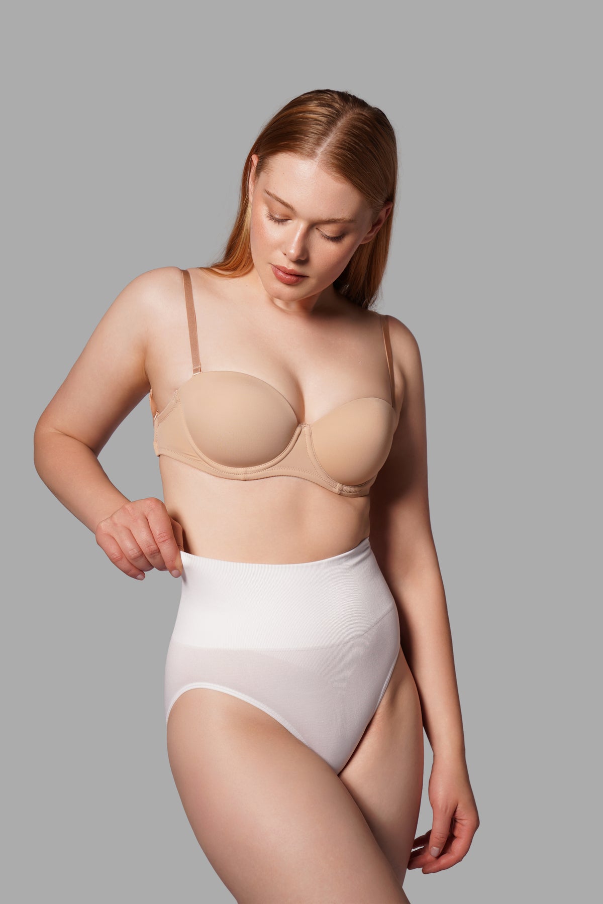 Toparlayıcı Slip Külot Korse – Beyaz