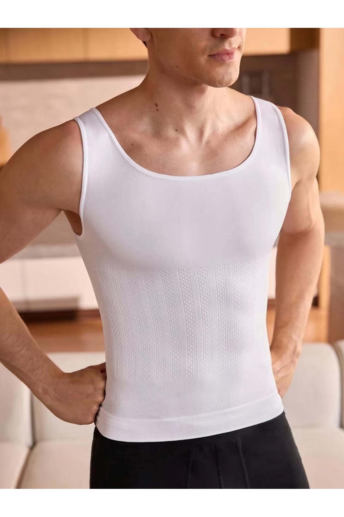 Dik Duruş Destekli Korse Atlet – Beyaz