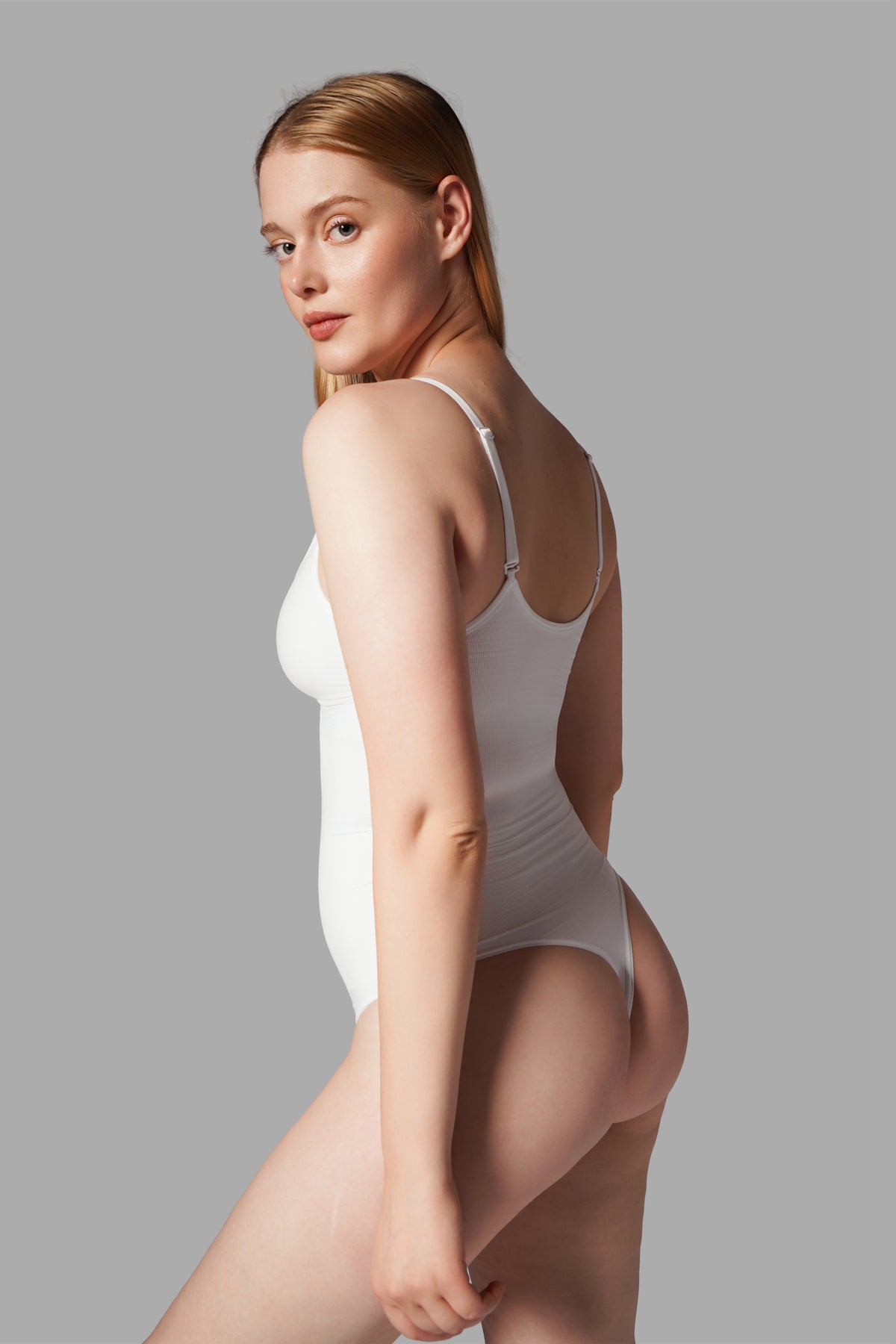 Çıtçıtlı String Body Korse – Beyaz